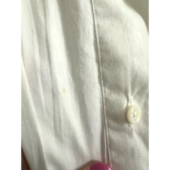 ETRO Cotton Floral Aztec Teal Blue Women’s Button Down Shirt Blouse- 44 (sz 4/6) - Picture 4 of 4